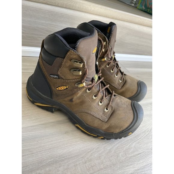 KEEN Utility Men's Mt Vernon 6" Waterproof Boot (Steel Toe) SIZE 8.5 Mint Cond! - Picture 1 of 14